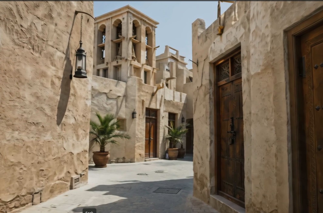 A sunlit alleyway